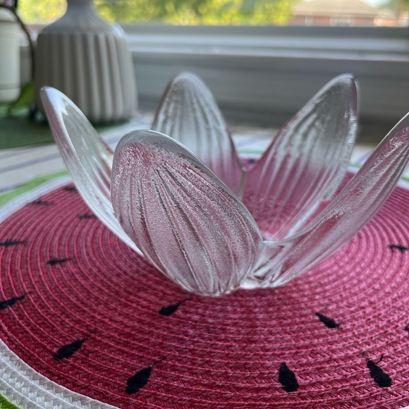 Vintage Mid-Century Rosenthal Studio Line Glass Flower Shaped Bowl Modern German - Picture 2 of 2